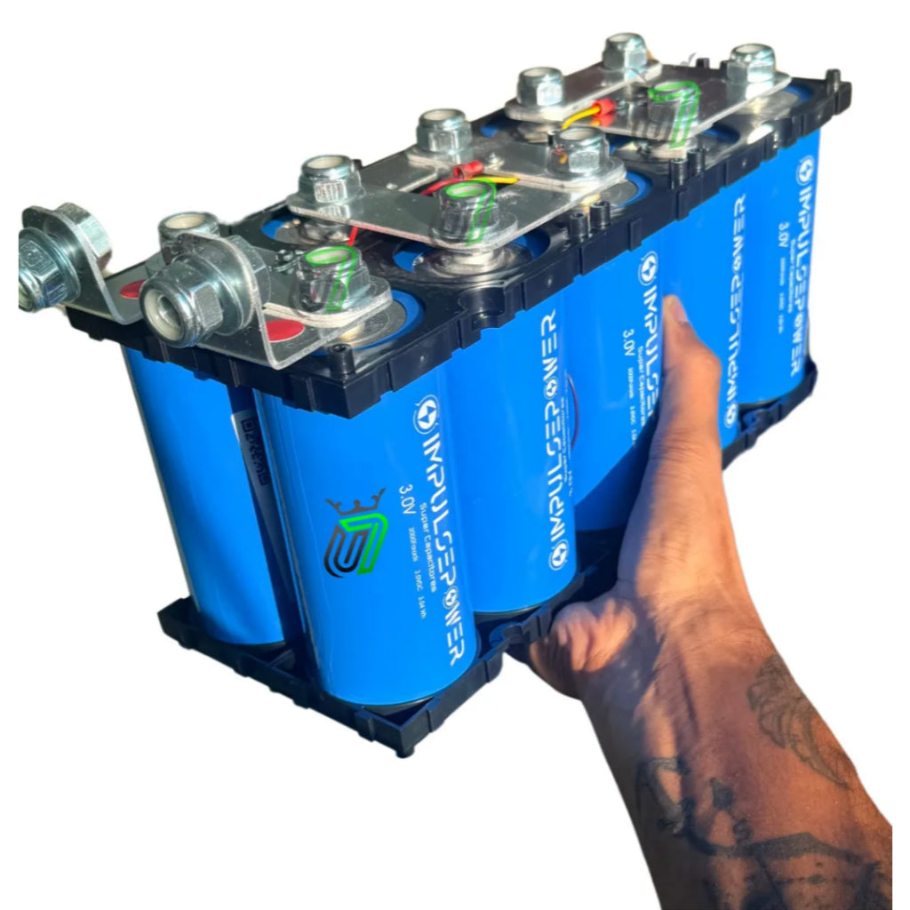 Super Capacitor Pack 10 Impulse Power 30V 3000F com BMS