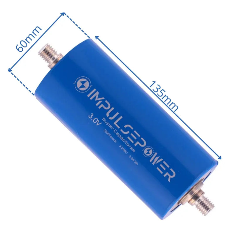 Célula individual Ultra Capacitor 3.0v 3000 Farads Impulse Power