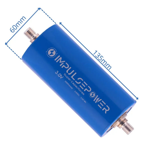 Célula individual Ultra Capacitor 3.0v 3000 Farads Impulse Power