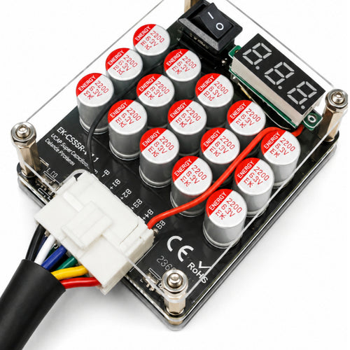 Super Capacitor Black 15v 5000f 10.000 Cca Com Voltímetro Digital