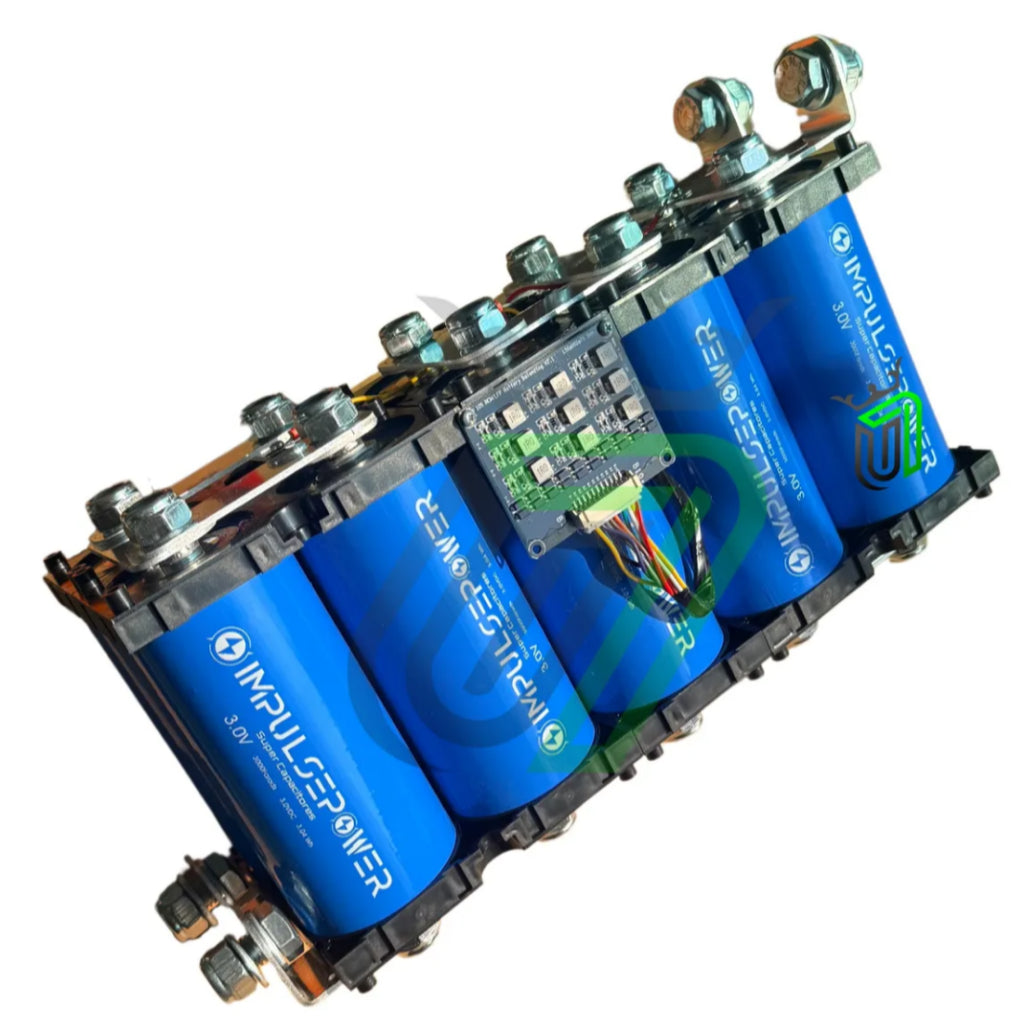 Super Capacitor Pack 10 Impulse Power 30V 3000F com BMS